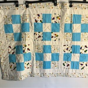 HOMEMADE GRANDMA LOVE COTTON BOYS THEME AND COLORS BABY PATCHWORK BLANKET